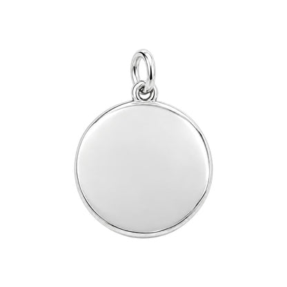 Playful Gratitude Token Charm Bracelet Set – back of the charm, engraving area