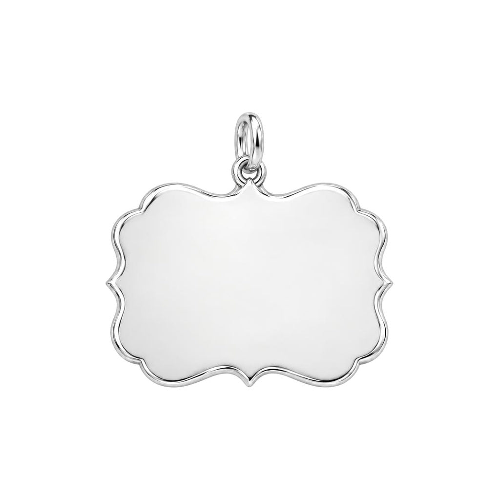 Playful Holiday Couple Charm Bracelet Set – back of the charm, engraving area