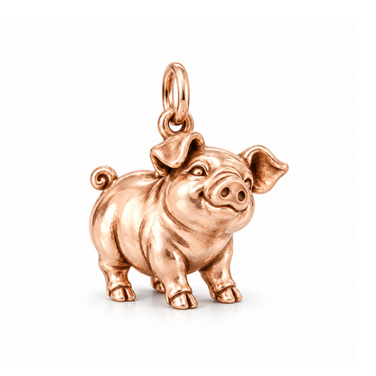 Playful Piglet Charm — Rose Gold | charm-topics-remaining-444-2026-09-14 | topic-294