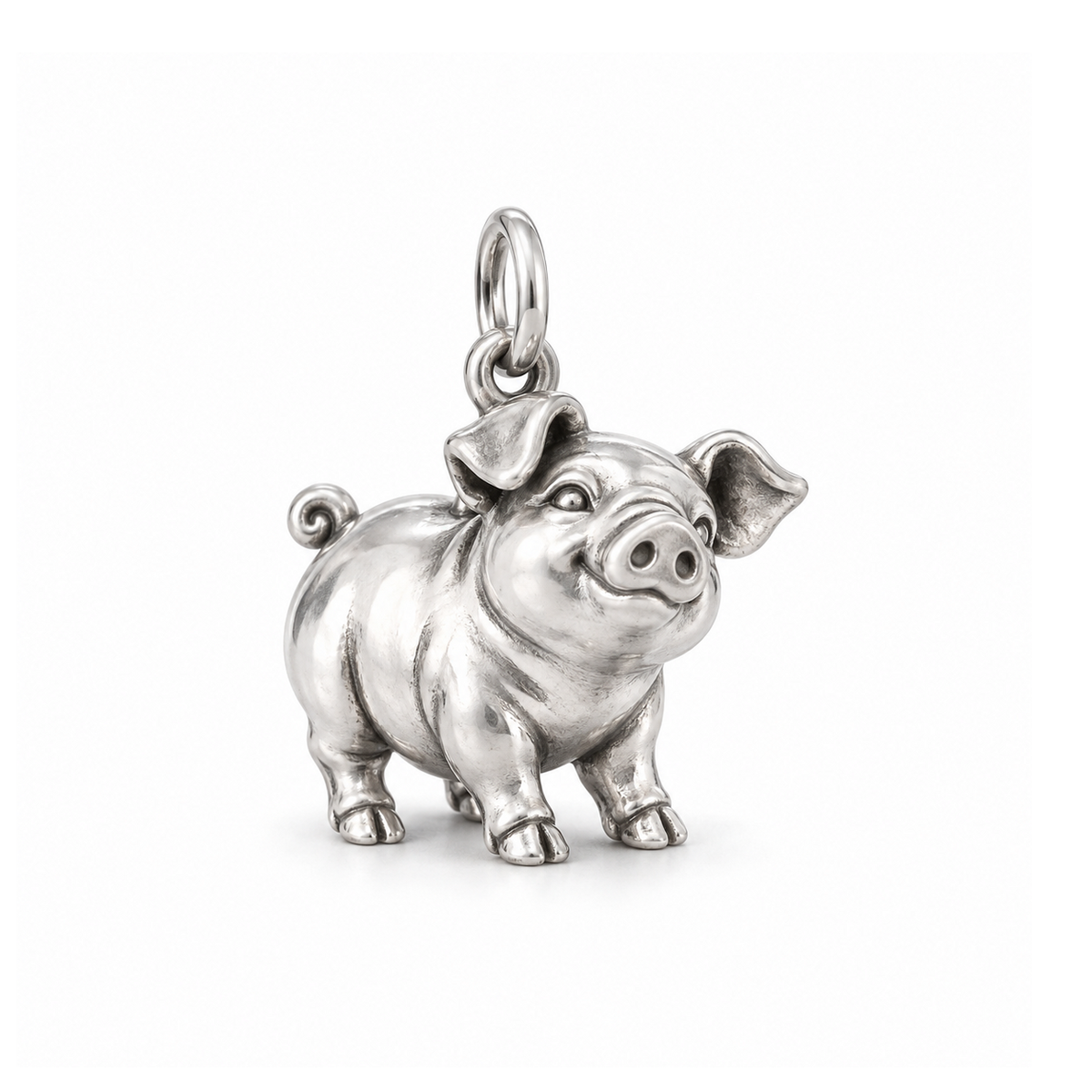 Playful Piglet Charm — Silver | charm-topics-remaining-444-2026-09-14 | topic-294