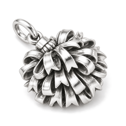 Pom-Pom Charm — Silver Super Macro | charm-topics-remaining-444-2026-09-14 | topic-043