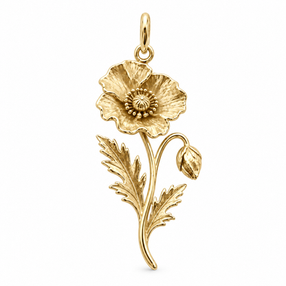 Blooming Memories — Choose Your Flower Charm and Polyester Cord Bracelet Set