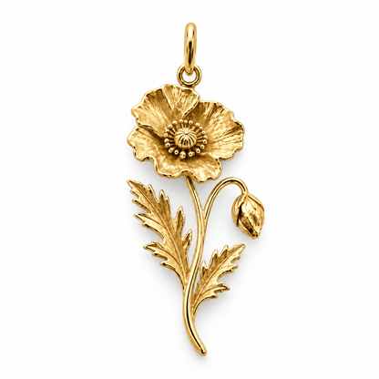 Blooming Memories — Choose Your Flower Charm and Polyester Cord Bracelet Set