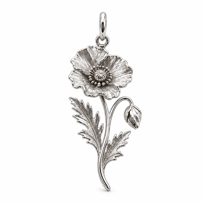 Blooming Memories — Choose Your Flower Charm and Polyester Cord Bracelet Set