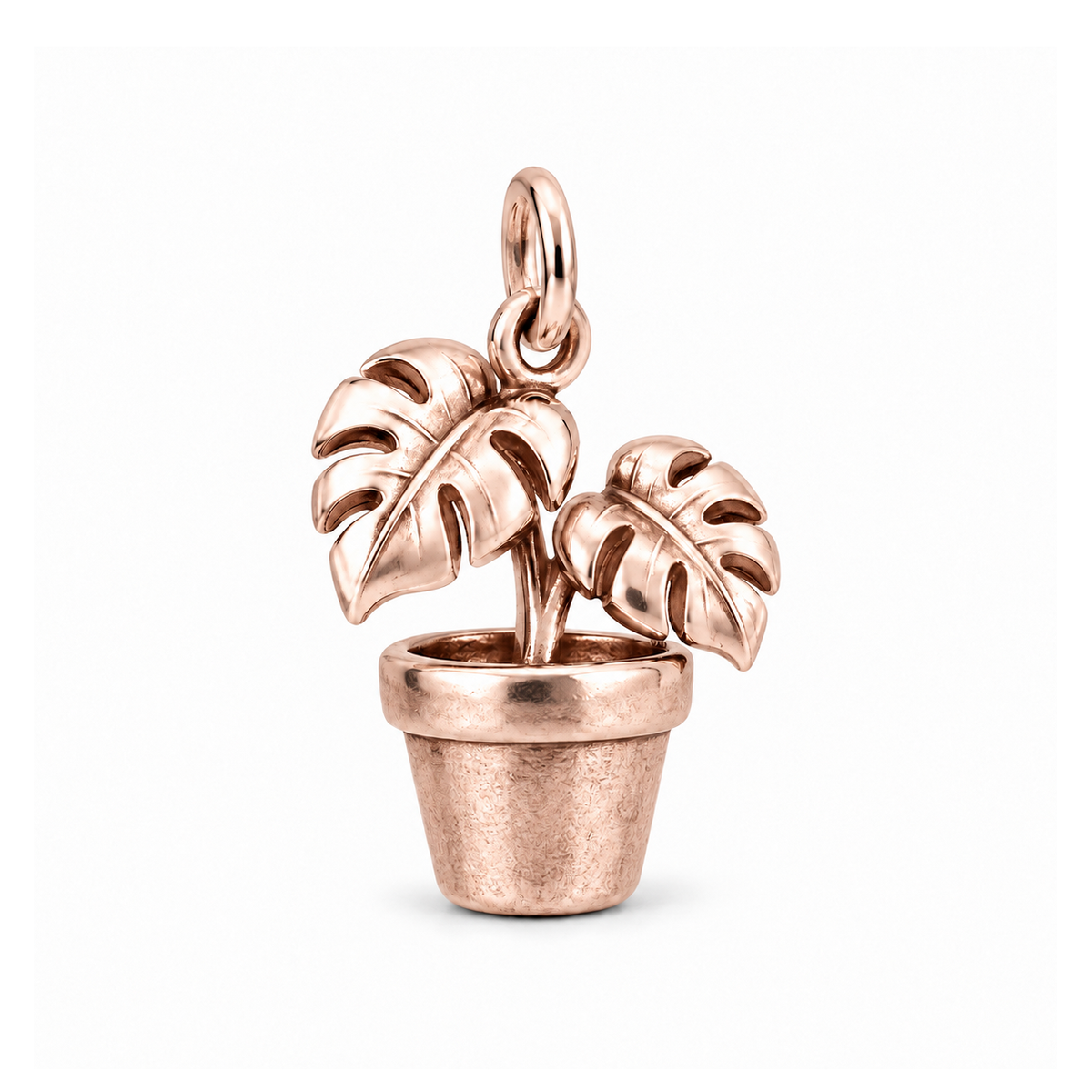 Potted Monstera Charm — Rose Gold | charm-topics-remaining-444-2026-09-14 | topic-217