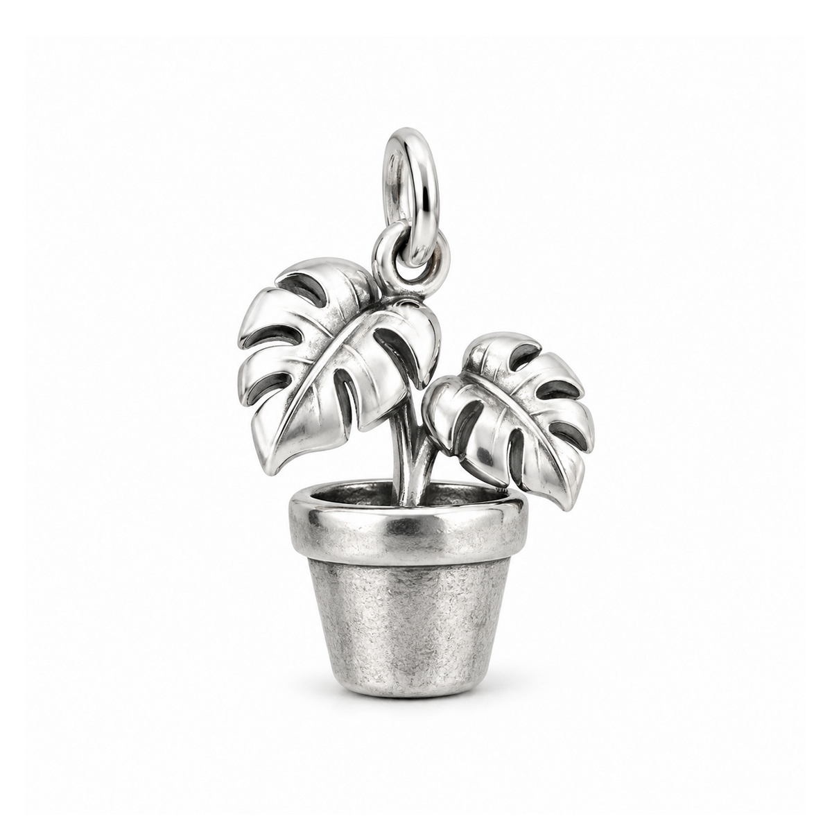 Potted Monstera Charm — Silver | charm-topics-remaining-444-2026-09-14 | topic-217