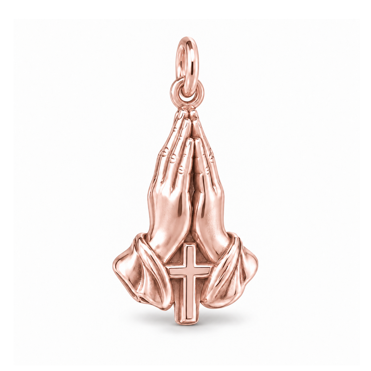 Praying Hands Charm — Rose Gold | charm-topics-remaining-444-2026-09-14 | topic-073