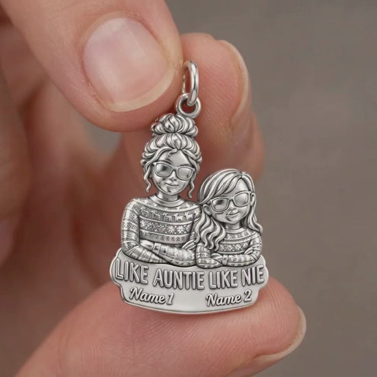 Like Auntie Like Niece Charm Bracelet – Personalized Aunt Gift – product video