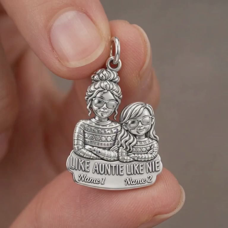 Like Auntie Like Niece Charm Bracelet – Personalized Aunt Gift – product video