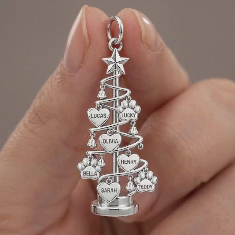 Evergreen Family Tree Charm Bracelet – Personalized Mom Gift – product video