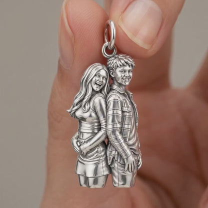 Back-to-Back Together Charm Bracelet – Personalized Couple Gift – product video