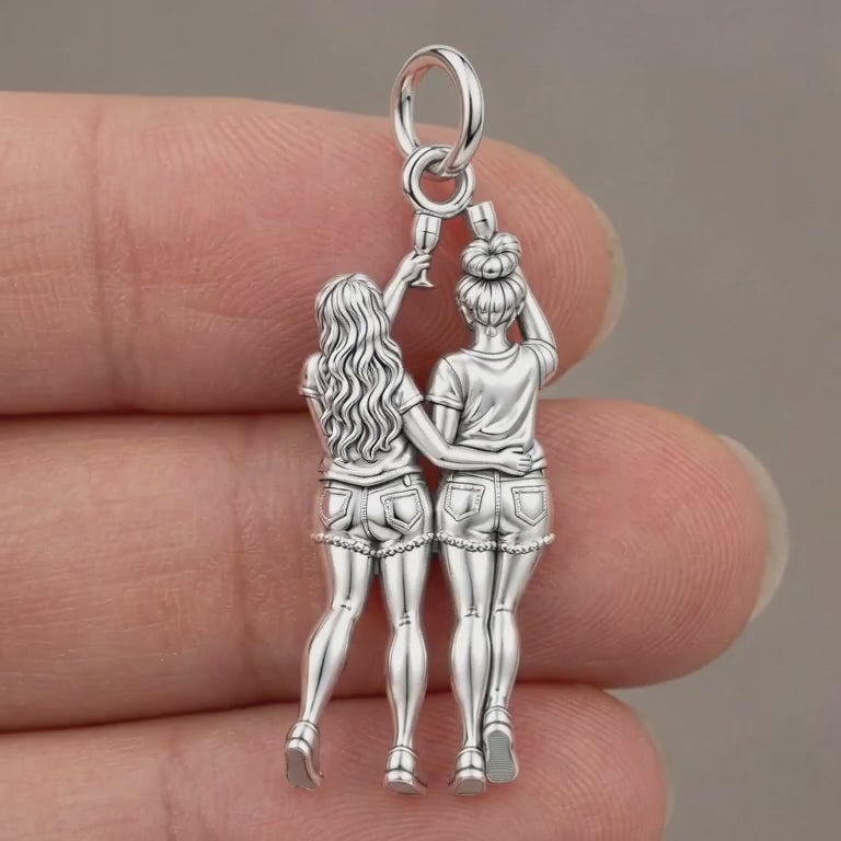 Cheers to Friendship Charm Bracelet – Personalized Bestie Gift – product video