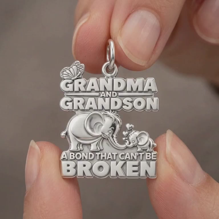 Unbroken Bond Elephant Charm Bracelet – Personalized Nana Gift – product video