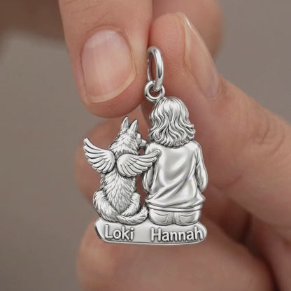 Angel Wings Companion Charm Bracelet – Personalized Dog Mom Gift – product video