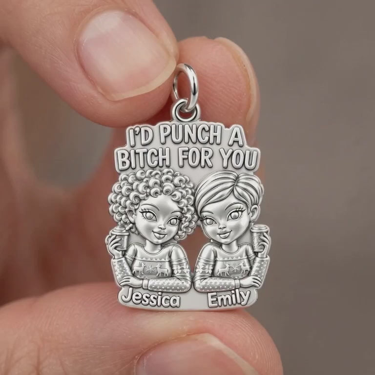 Ride or Die Bestie Charm Bracelet – Personalized Friend Gift – product video