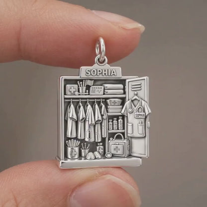 Nurse's Station Locker Charm Bracelet – Personalized Nurse Gift – product video