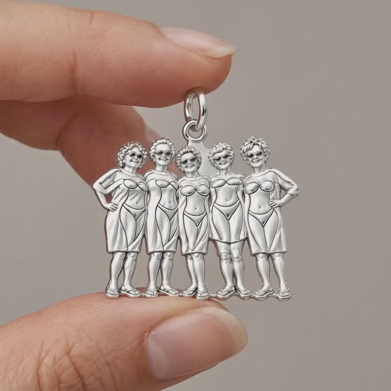 Sun-Kissed Besties Charm Bracelet – Personalized Bestie Gift – product video