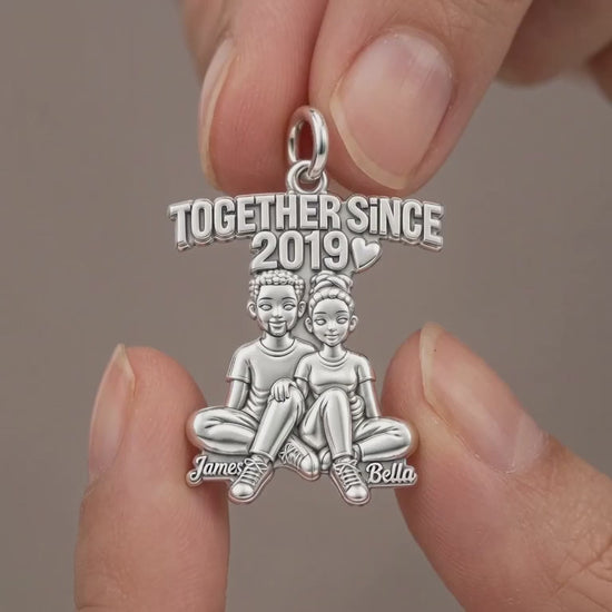 Forever Together Couple Charm Bracelet – Personalized Couple Gift – product video