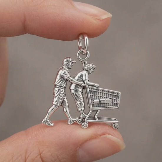 Helping Hand Shopping Charm Bracelet – Personalized Caregiver Gift – product video