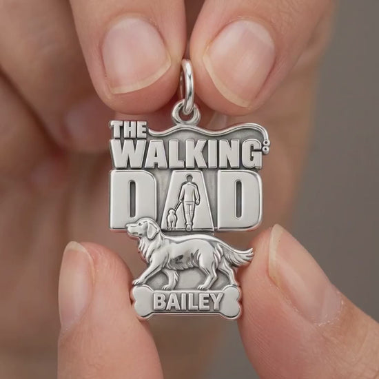 The Walking Dad Charm Bracelet – Personalized Dad Gift – product video