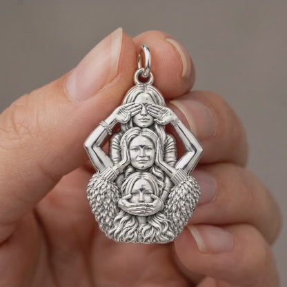 Three Wise Sisters Charm Bracelet – Personalized Bestie Gift – product video