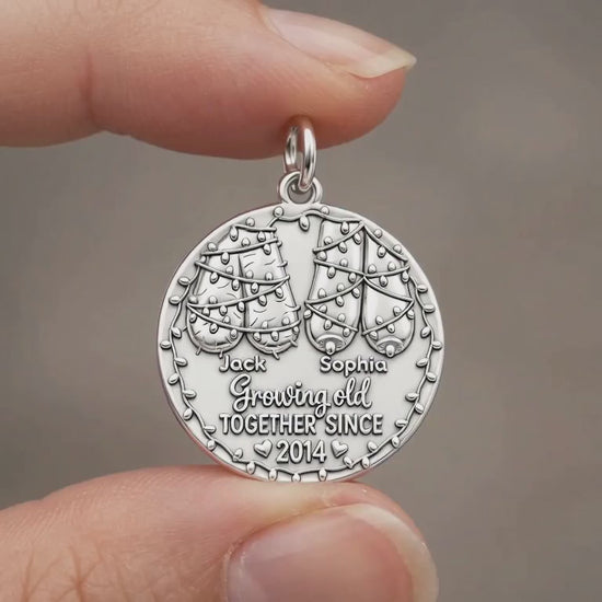 Growing Old Together Charm Bracelet – Personalized Couple Gift – product video