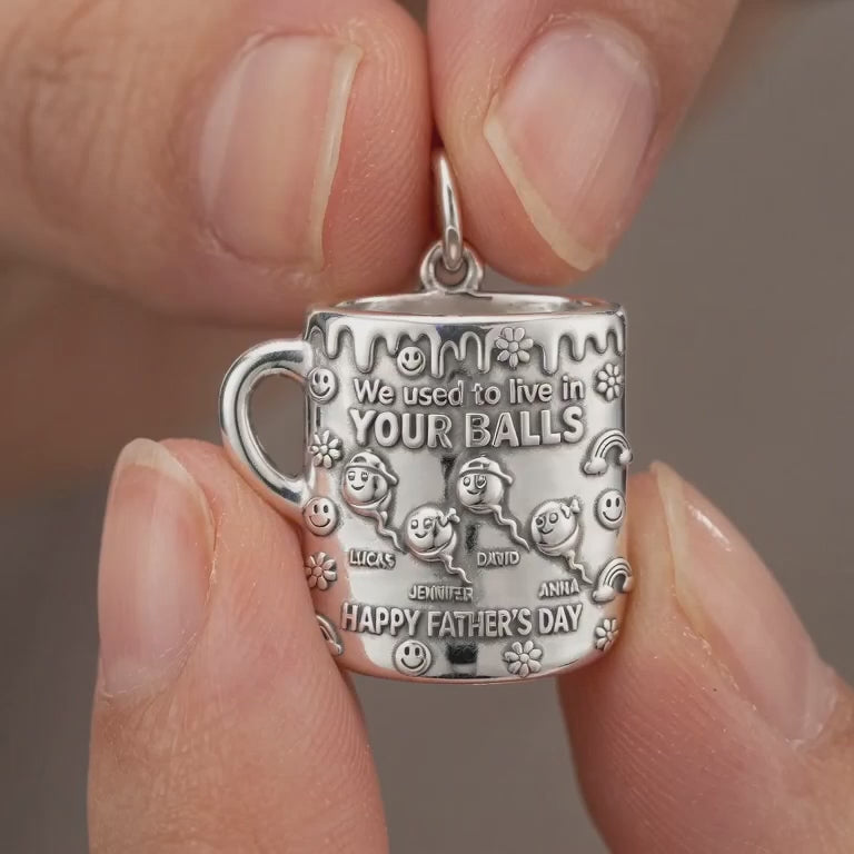 Funny Dad Mug Charm Bracelet – Personalized Dad Gift – product video