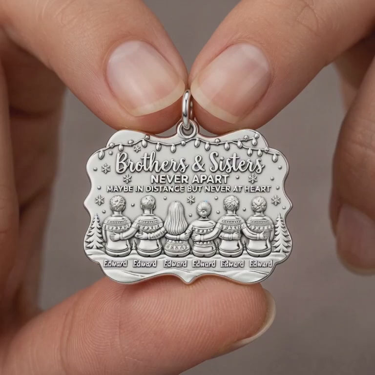 Siblings Never Apart Charm Bracelet – Personalized Sibling Gift – product video