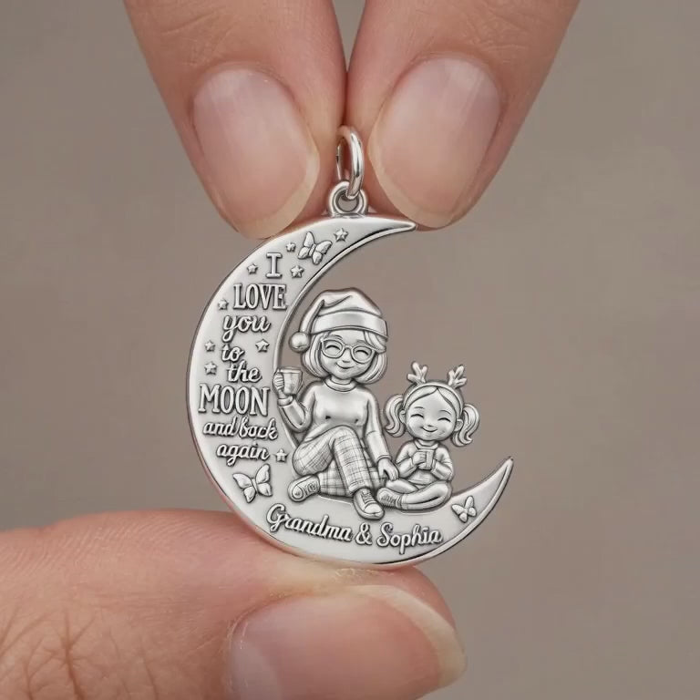 Love You To The Moon Charm Bracelet – Personalized Nana Gift – product video