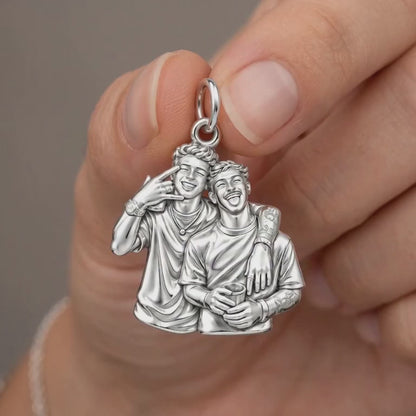 Male Best Friends Forever Charm Bracelet – Personalized  Bestie Gift – product video