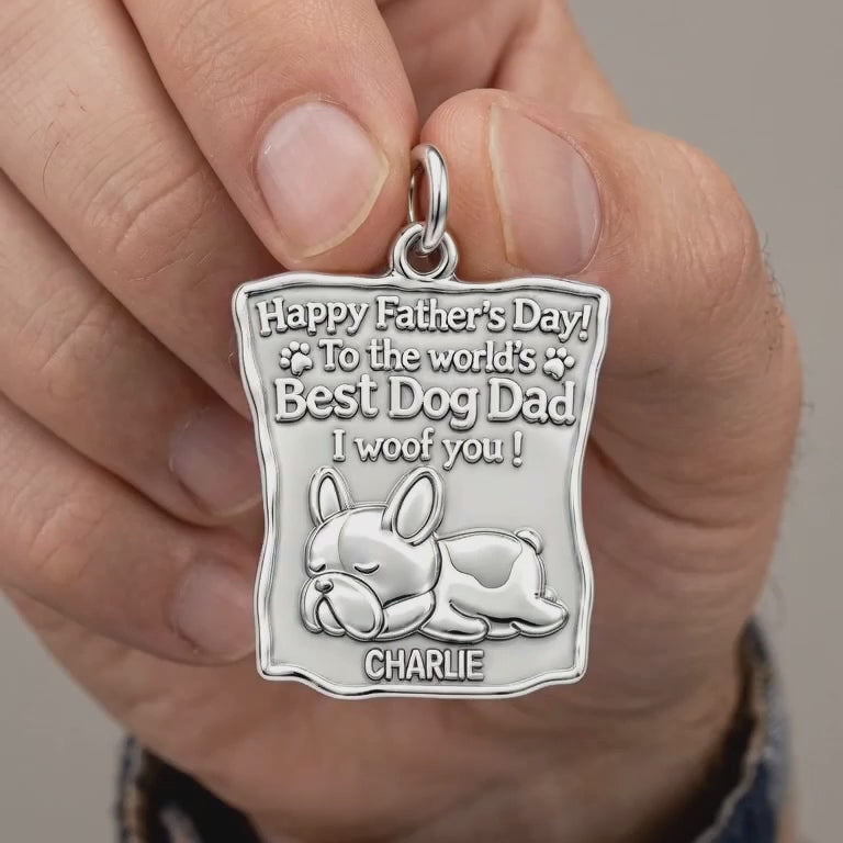 Best Dog Dad Charm Bracelet – Personalized Dog Dad Gift – product video