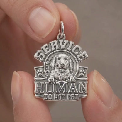Service Human Shield Charm Bracelet – Personalized Dog Mom Gift – product video
