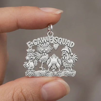 F-CAW-F Squad Chicken Charm Bracelet – Personalized Mom Gift – product video