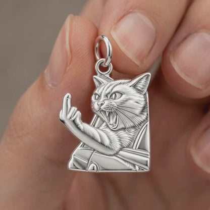 Sassy Street Cat Charm and Polyester Cord Bracelet Set