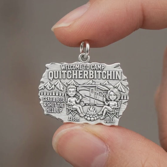 Camp Quitcherbitchin Charm Bracelet – Personalized Couple Gift – product video