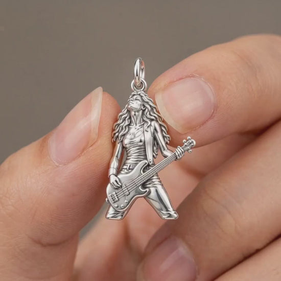 Immersed Bassist Charm Bracelet – Personalized Musician Gift – product video