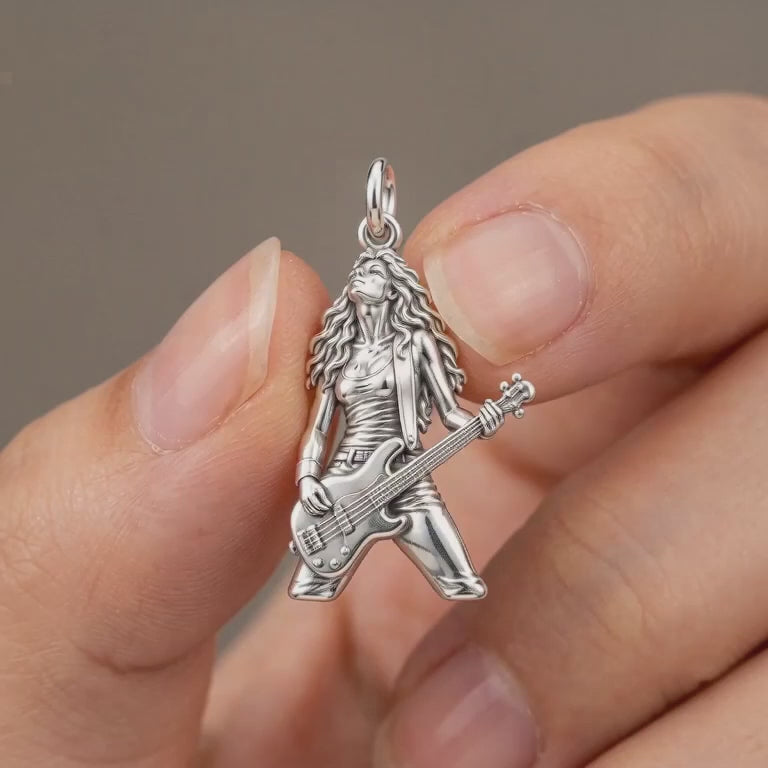 Immersed Bassist Charm Bracelet – Personalized Musician Gift – product video
