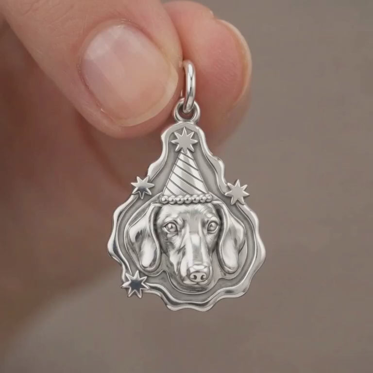 Birthday Party Pup Charm Bracelet – Personalized Dog Mom Gift – product video