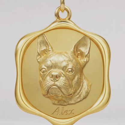 Precious Paw - Upload Pet Portrait Photo Necklace
