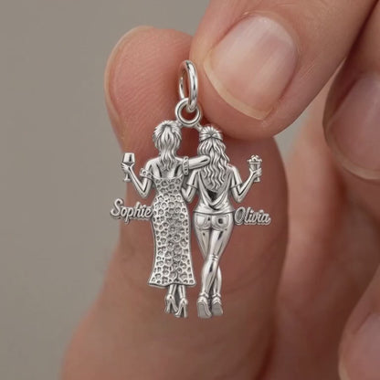 Seaside Best Friends Charm Bracelet – Personalized Bestie Gift – product video