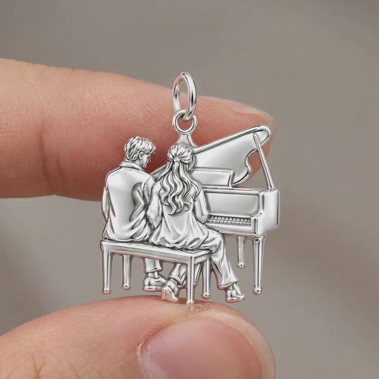 Harmonious Duet Charm Bracelet – Personalized Couple Gift – product video