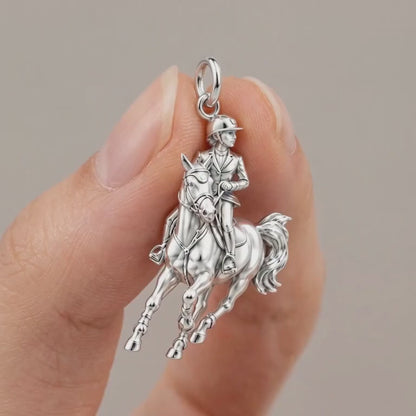 Galloping Rider Charm Bracelet – Personalized Horse Lover Gift – product video