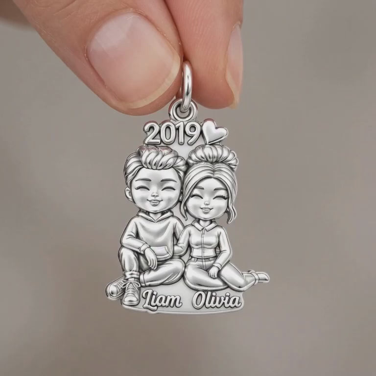 Sweet Couple Soulmates Charm Bracelet – Personalized Couple Gift – product video