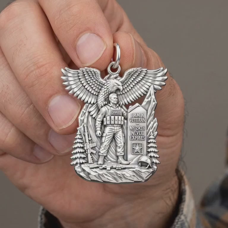 Eternal Oath Veteran Charm Bracelet – Personalized Veteran Gift – product video