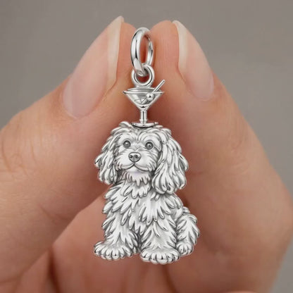 Cocktail Balancing Pup Charm Bracelet – Personalized Dog Mom Gift – product video