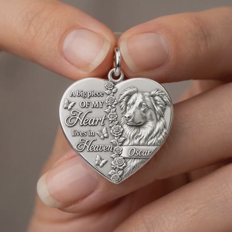 Heart in Heaven Charm Bracelet – Personalized Dog Mom Gift – product video