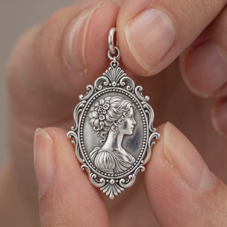 Pride and Prejudice Inspired Regency Heroine Cameo Charm