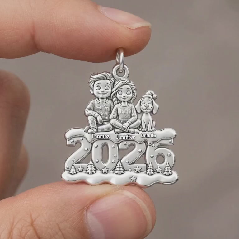 Cozy Family 2026 Holiday Charm and Polyester Cord Bracelet Set