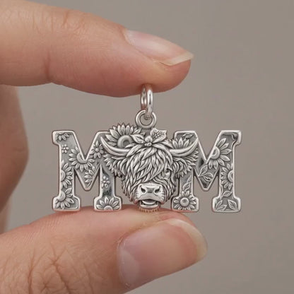 Highland Cow Sunflower Charm Bracelet – Personalized Mom Gift – product video