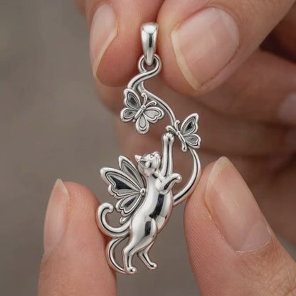 Whimsical Fairy Cat Charm Bracelet – Personalized Cat Mom Gift – product video